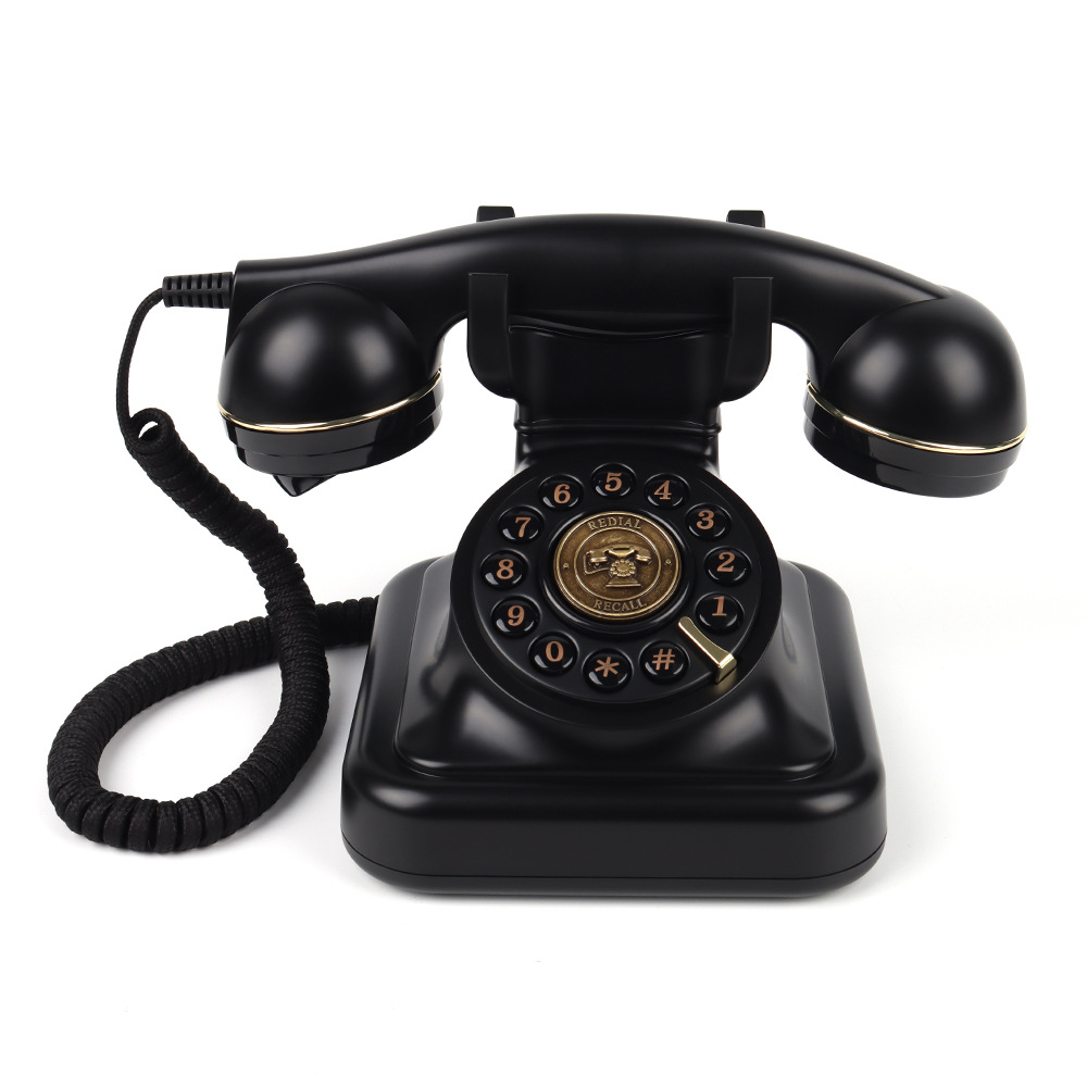 Cross-Border Retro Message Phone Antique Recording Fixed Landline Wedding Party Old-Fashioned Telephone Wholesale Manufacturer