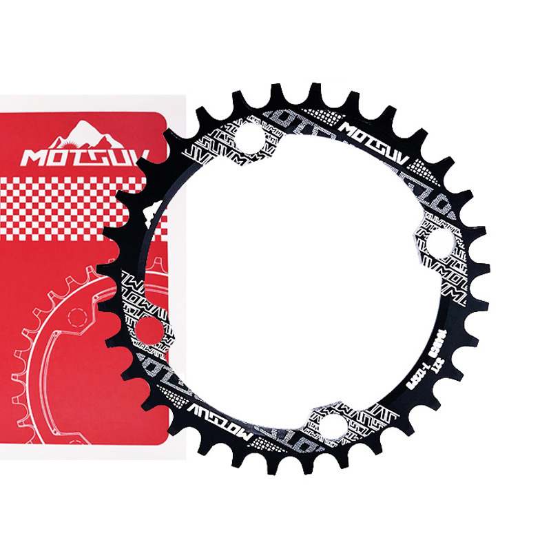Mountain bike 104BCD positive and negative tooth disc 32T 34T 36T 38T round oval single speed sprocket