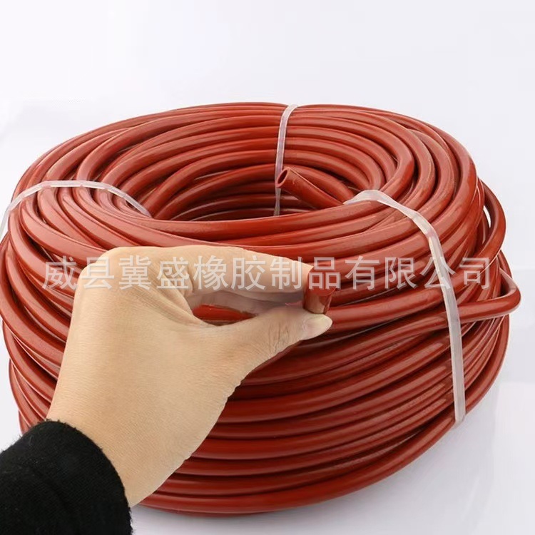 Manufacturer Supplies Silicone Round Rods, Silicone Round Bars, Solid Strips, High-Temperature Resistant Rubber Strips, Shockproof, Anti-Vibration, and Soundproof