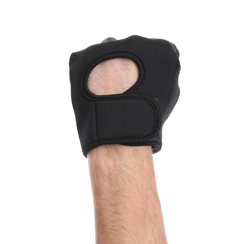 Fitness Breathable Sports Men's and Women's Basketball Dumbbells Weightlifting Training Gloves Horizontal Bar Riding Half Finger Wrist Guard Half Finger Non-slip