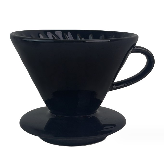 European-style hand coffee ceramic filter Cup V60 cone filter thread drip coffee cup creative coffee set