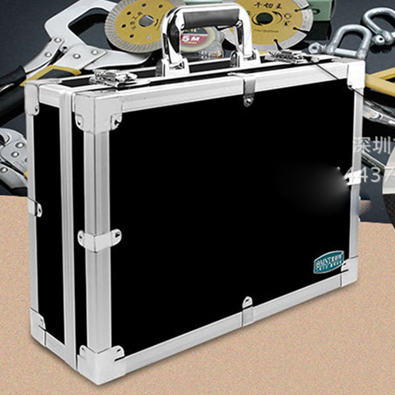 Коробка для инструментов из алюминия с металлическим краем, 386 * 125 * 256мм