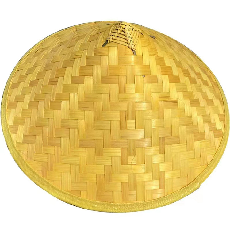 Source Manufacturer Colorful Bamboo Hat Farmer Bamboo Hat Tourist Industry Stage Props Lighting Kidsren's Painting Bamboo Hat