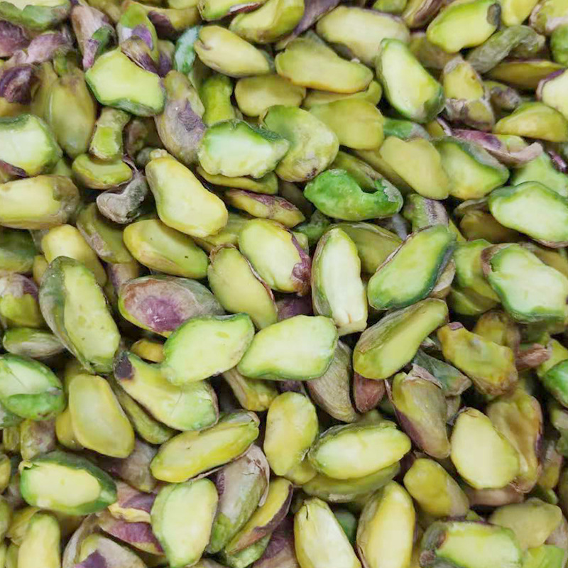 Happy nut slices bulk wholesale raw and cooked original flavor large particles shell dried fruit nuts fried pistachio half pieces