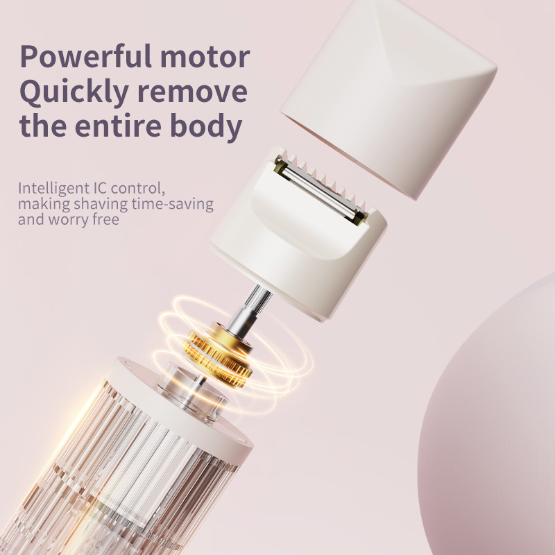 Electric shaver razor portable gradient electric trimming shaving razor men's and women's razor epilator cross-border