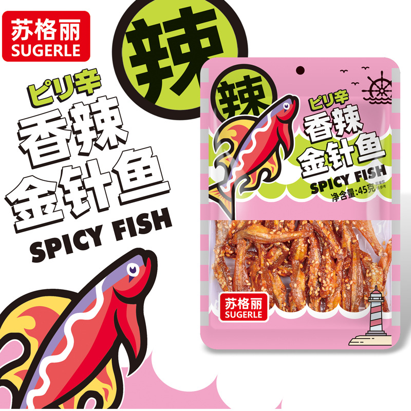 Suguri Spicy Crab Spicy Pearl Crab Small Sea Shrimp Fish Skin Seafood Ready-To-Eat Aquatic Snacks