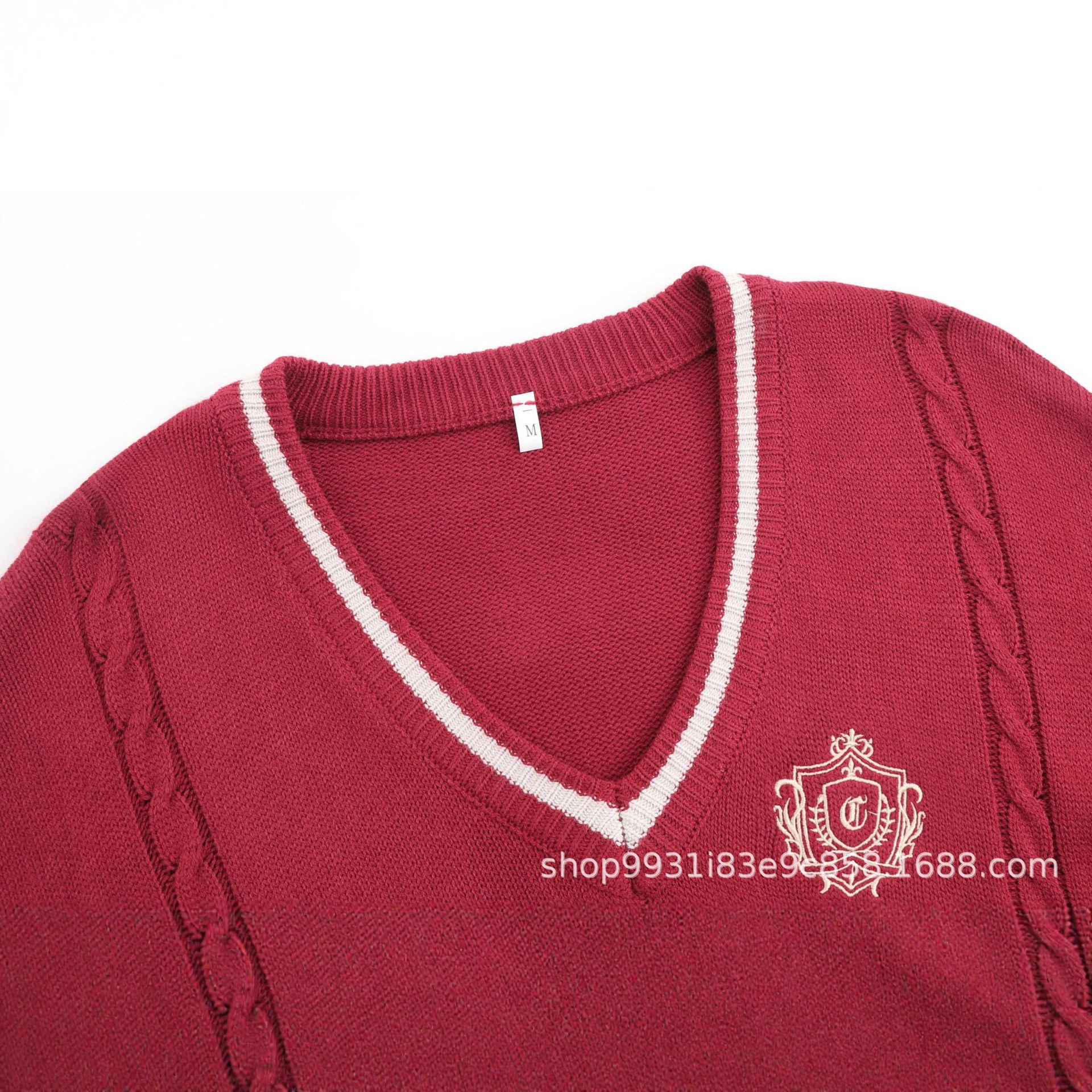 Class Uniform Autumn and Winter Preppy Style Jk Sweater Junior High School Chorus Recitation Red Performance Uniform High School Student Sports Meeting Uniform