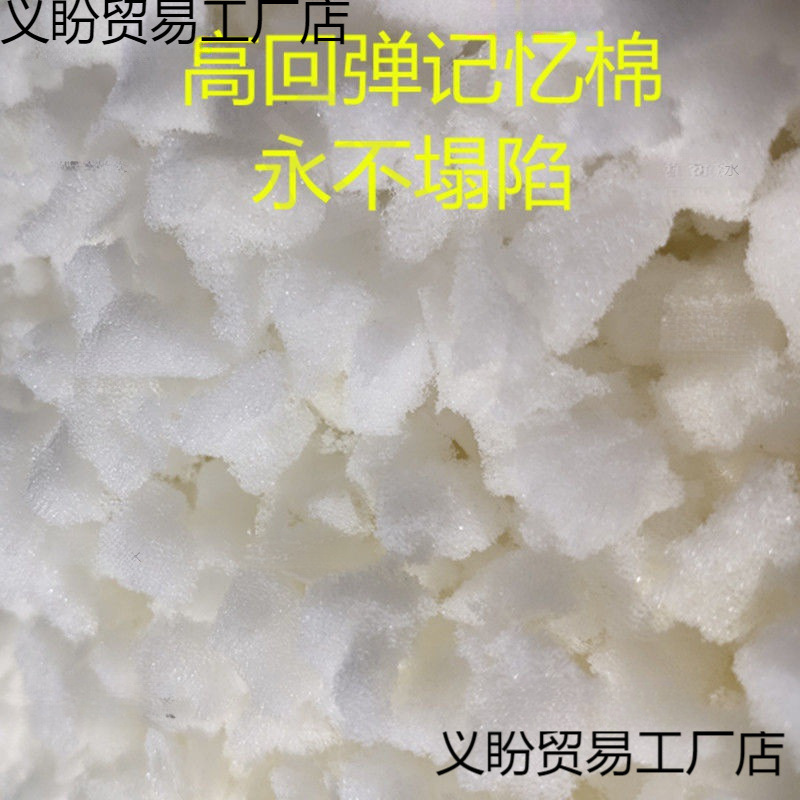 Crushed Sponge Filling, Sponge Particles, High Resilience Memory Foam Particles, Toy Filling, Pillow Filling