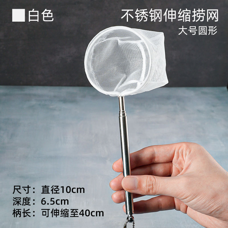 Fish Net for Catching Small Fish, Small 3D Fishing Net, Dense Net, Hand-Held Fishing Net, Extendable