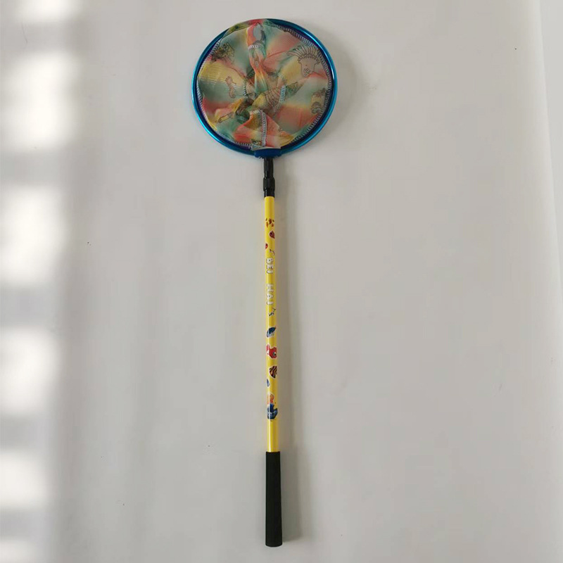 Children's Retractable Fishing Net Carbon Fishing Net Pole Fishing Shrimp Aluminum Alloy Net Head Lightweight Small Fishing Net