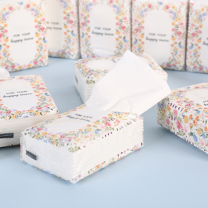 Handkerchief Paper Small Package Paper Towel Portable Napkin Wedding Wine Outdoor Carry-On Bag Facial Tissue Handkerchief Paper