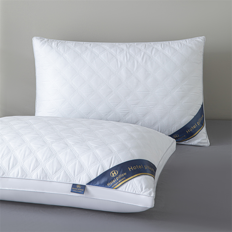 Buy One Get One Free] Five-Star Hotel Pillow Core Pair Washable Single Adult Neck Protection Feather Velvet Pillow Core