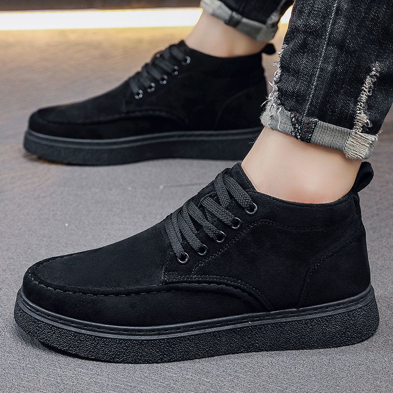 2025 New Autumn and Winter High-Top Sneakers for Men, British Style Retro Suede Work Boots, Trendyy Casual Boots