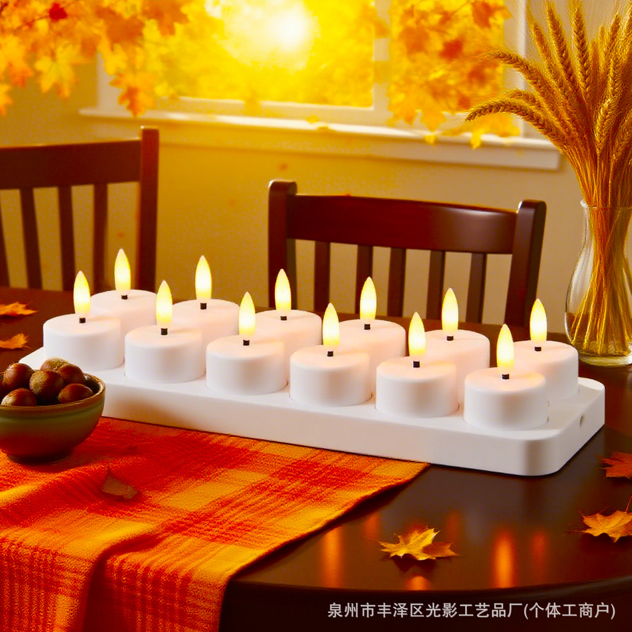 New Cross-Border Small Candle Lamp Rechargeable Remote Control Simulated Flame Led Decorative Lamp Bar Restaurant Small Tea Candle