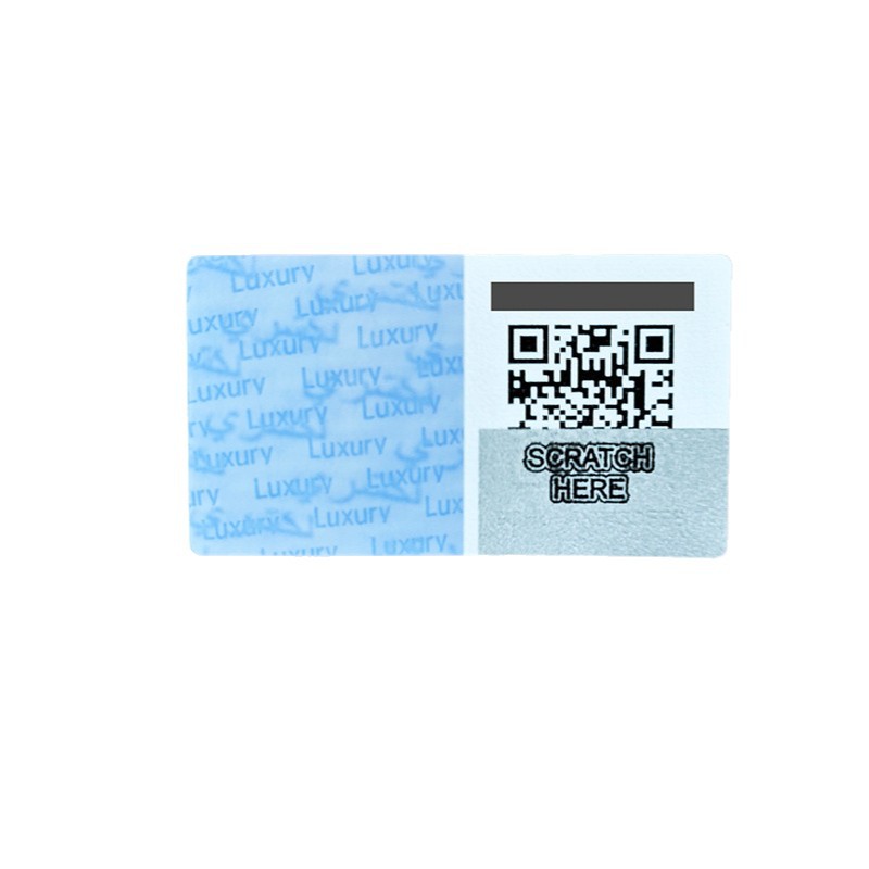 Anti-Counterfeiting Label Leaves a Trace When Peeled Off, Anti-Counterfeiting Label with Unique Code for Each Item, Traceability and Anti-Smuggling Scratch-Off Silver Disposable Sealing Sticker