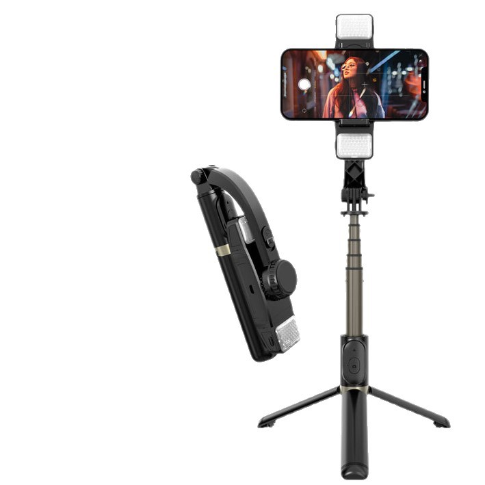Mini Selfie Stick, Anti-Shake, Retractable Tripod, Handheld Gimbal Stabilizer, Bluetooth Photo Tool, Mobile Phone Holder