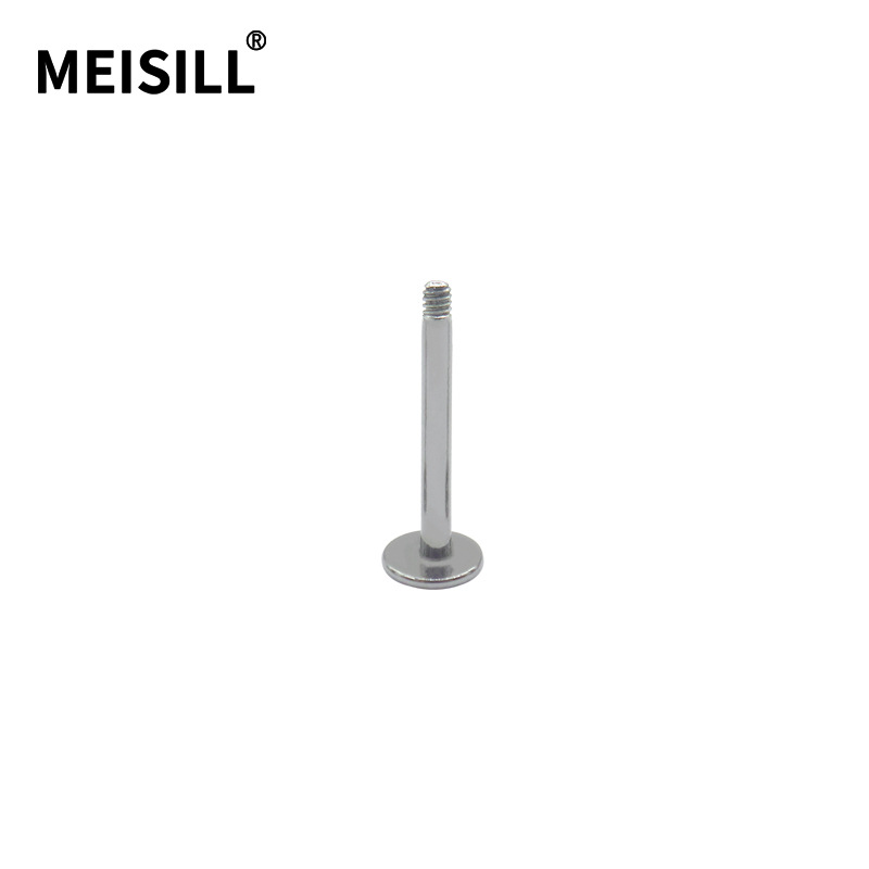 Meier Stainless Steel Outer Tooth Lip Nail Base Ear Bone Nail Body Piercing Lip Nail Accessories Regular Basic Jewelry