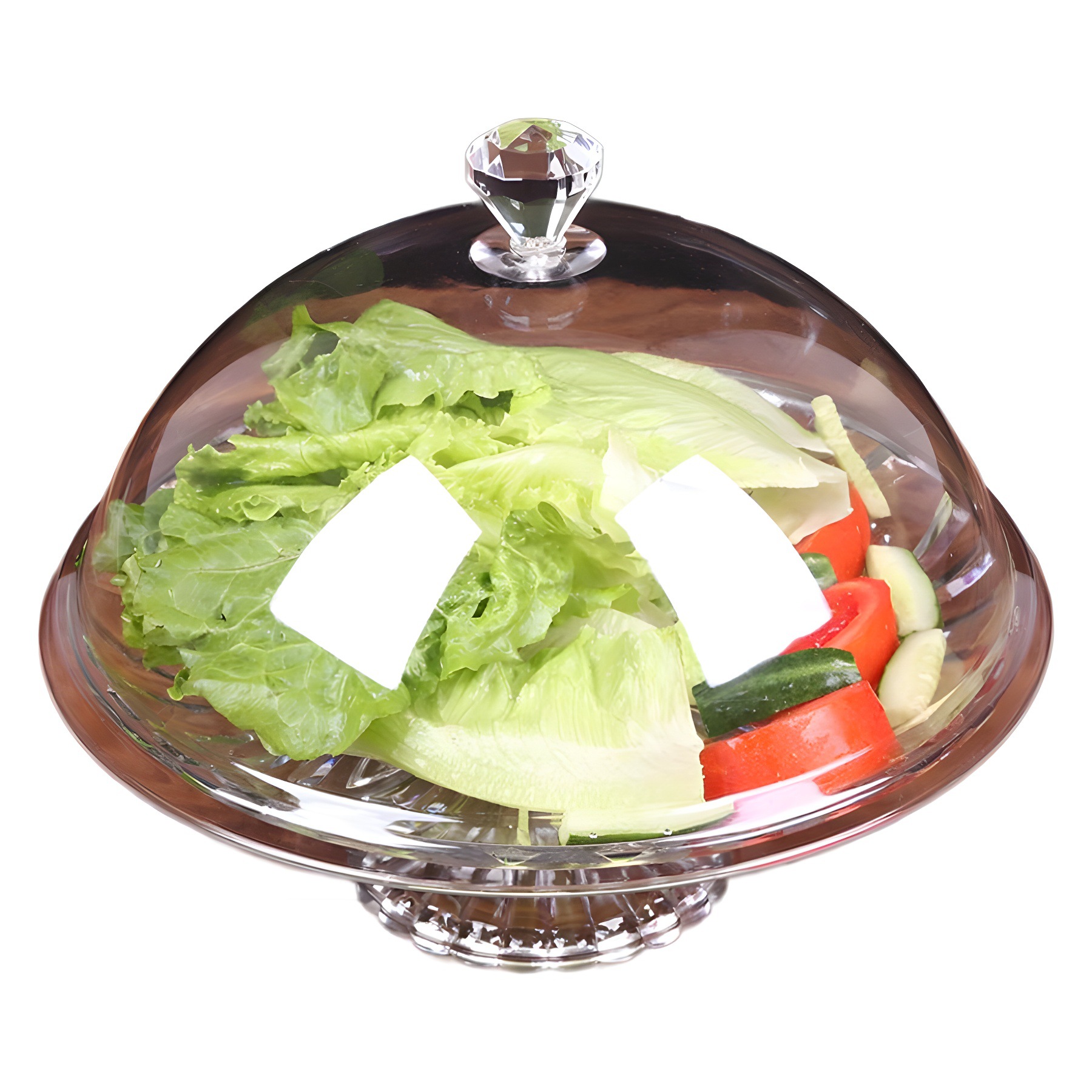 Acrylic food food cover dust cover plastic round dish cover fresh cover transparent cover bowl cover snack cover PC
