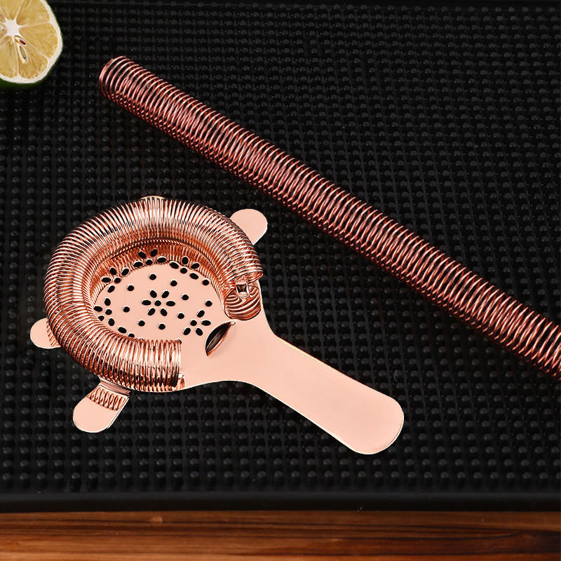 In stock stainless steel flower ice filter ice separator cocktail shaker coffee milk tea ice bar tool