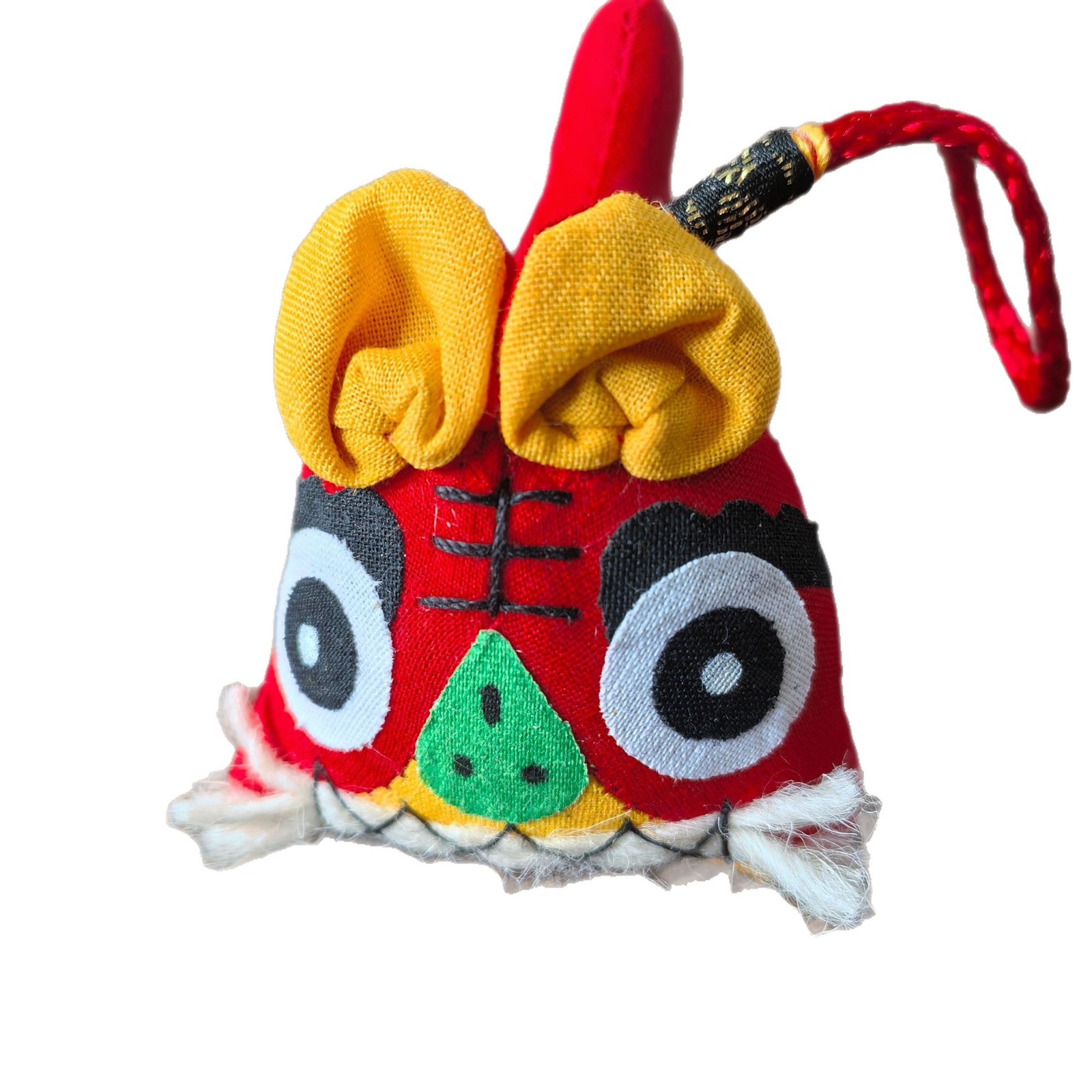 Handmade Cloth Tiger Car Pendant Chinese Style Solid Color in Stock