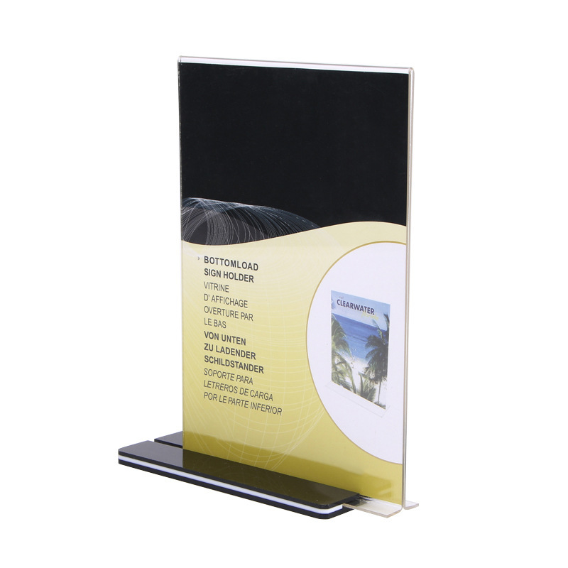 Acrylic Table Card A4 Table Sign A5 Display Table Card A6 Price Card T-Shaped 10*20 Desktop Price Card