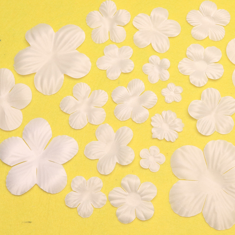 Ультразвуковые тисненые цветочные элементы стерео из пяти лепестков для одежды, обуви и головных уборов, искусственные лепестки, материалы для рукоделия