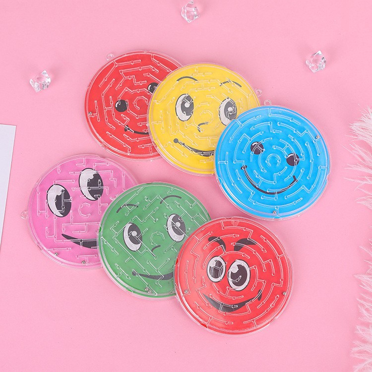Puzzle smiley face expression maze cheap children's toys ball track students kindergarten graduation activities small gifts