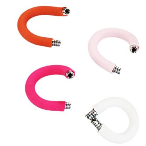 Customized Hanging Neck Fan Hose, Creative Small Fan, Bendable Shaped Hose, Internet Celebrity Skin-Friendly Silicone Colorful Hose