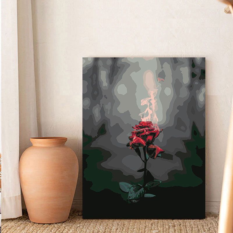 diy digital oil painting hand-filled oil painting without frame cross-border e-commerce Amazon FBA batch of decorative paintings