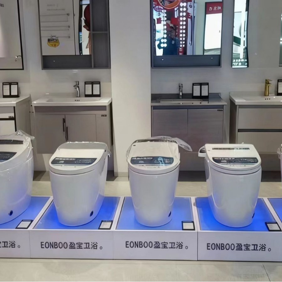 Smart Toilet Display Stand Toilet Floor Multi-Function Display Cabinet