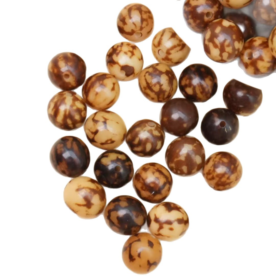 Wholesale Tiger-Striped Bodhi Loose Beads DIY Bracelet Buddhist Beads Bodhi Root Jewelry Accessories Cultural Toy Buddhist Beads