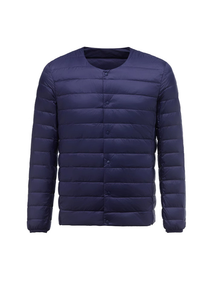 2025 New Lightweight Down Jacket Men's Round Neck Variable V-Neck Liner Down Jacket for Young and Middle-aged Interior