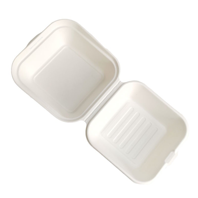 Disposable Pulp Meal Box Dessert Tiramisu Packing Box Net Celebrous Bento Hamburger Cake Box Take-out Packing Box