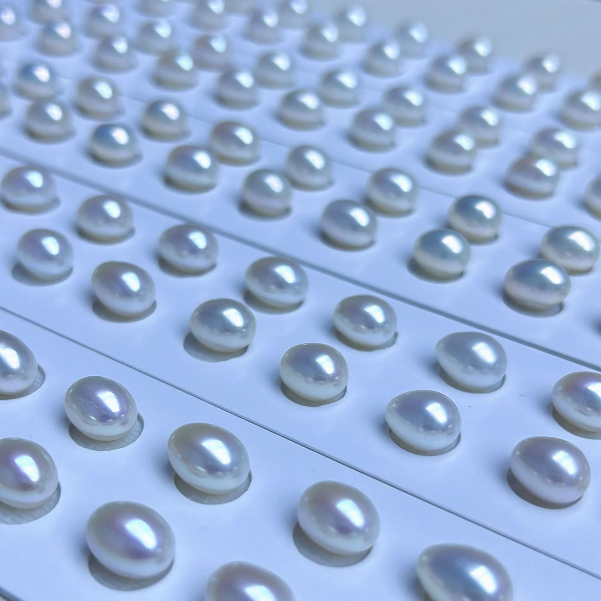 Half-Hole/Full-Hole Water Drop Rice-Shaped Pearls 6.5-7mm Freshwater Natural Pearl Earrings Earrings Accessories Loose Beads Bare Beads