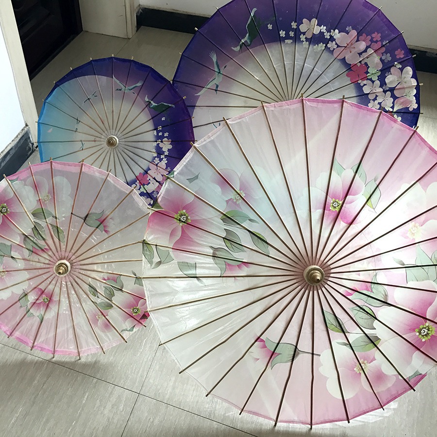 Classical Rainproof Oil Paper Umbrella Craft Paper Umbrella Jiangnan Style Cheongsam Show Dance Performance Oil Paper Umbrella
