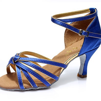 Latin dance shoes adult women's soft bottom high heel dancing shoes adult mid heel Latin dance shoes social dance shoes