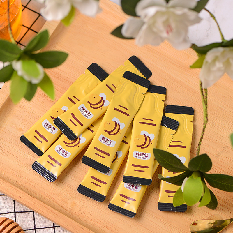 Bagged honey small package portable honey pouch bulk soil honey Hundred Flowers honey in stock wholesale honey strip