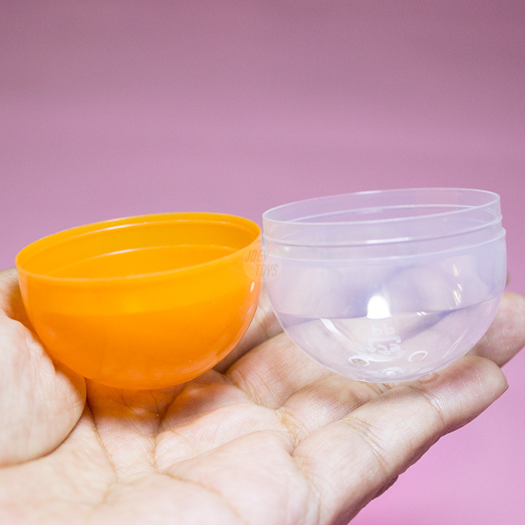 48x 56mm Oval Gashapon Capsule Mini Doll Toy Hand Gashapon Machine Empty Shell Pills Colorful Plastic Shell