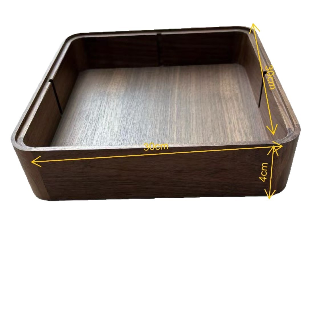 Black Walnut Frame Wooden Box and Wooden Tray Production. the Corner Strength Is High and the Bottom Is Equipped with Slots That Can Be Stacked Together