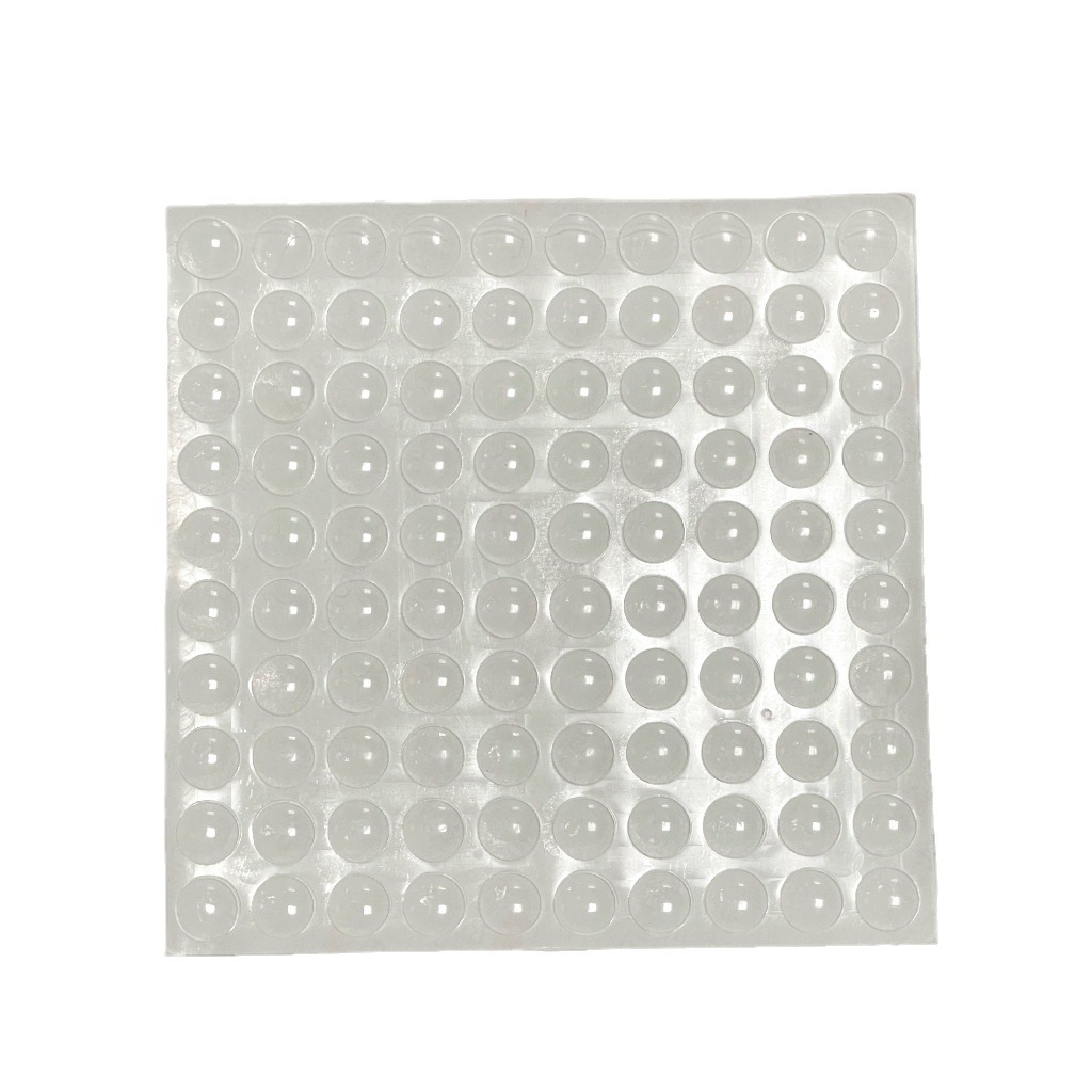 Silicone Transparent Anti-collision Particles Wardrobe Cabinet Door Silent Stickers Silencer Self-adhesive Anti-slip Particles Shock-absorbing Transparent Door Handle