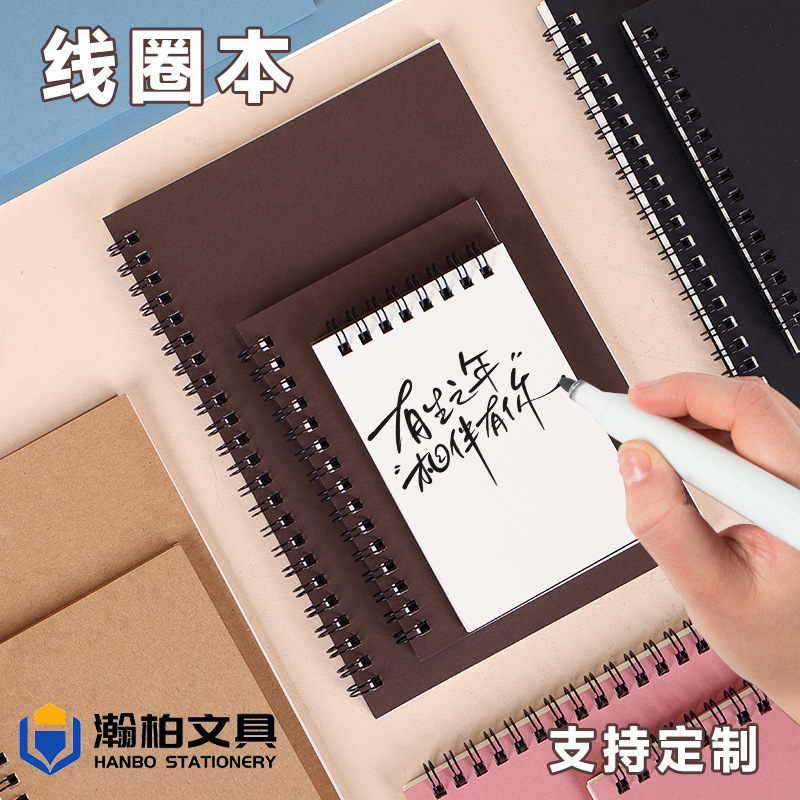 Блокнот из крафт-бумаги оптом, утолщенный ретро простой блокнот, готовый к печати корпоративного логотипа