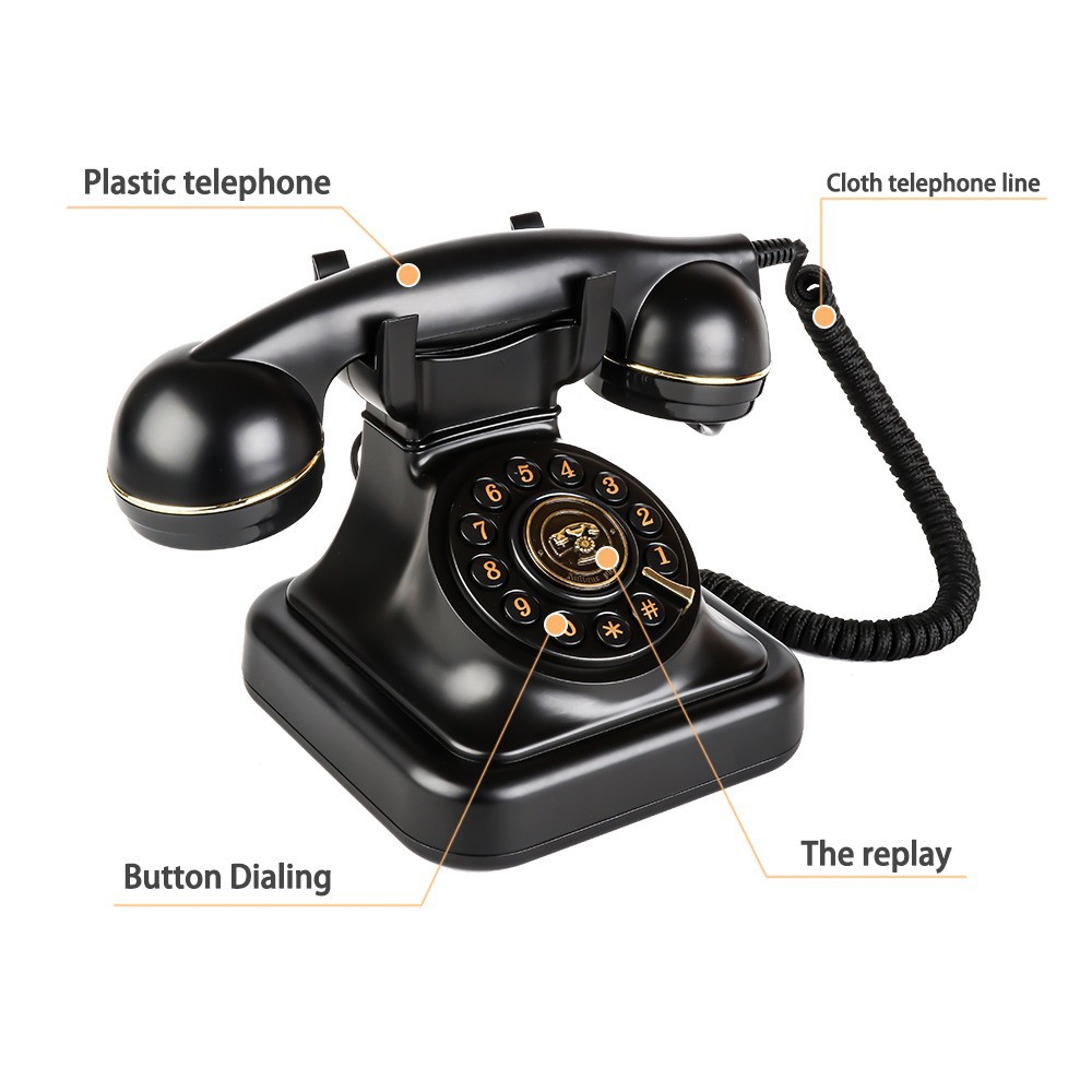 Cross-border new antique old-fashioned telephone hotel home retro telephone big ringtone classic telephone wholesale manufacturers
