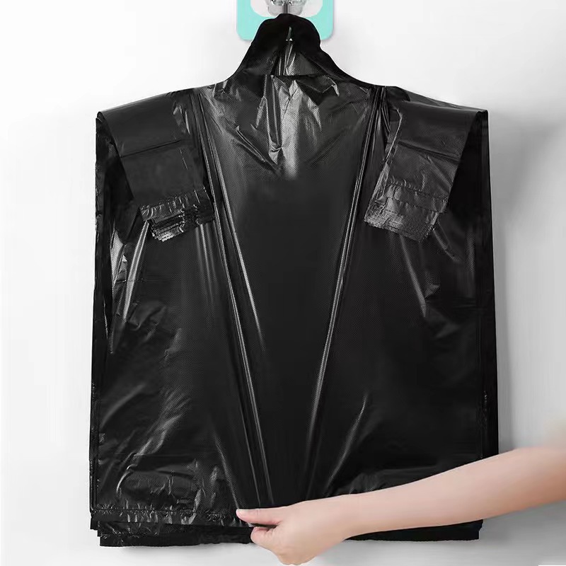 Black Garbage Bag Household Vest-Style Garbage Bag Satchel Thickeneded Garbage Bag Large Disposable Plastic Bag