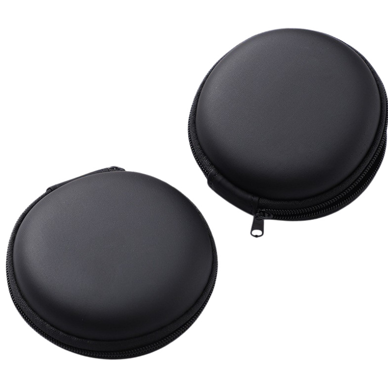 In-Stock Eva Earphone Storage Bag Portable Round Bluetooth Earphone Case Small Zipper Pouch Packaging Portable Storage