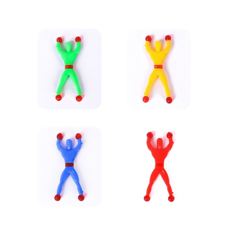 Factory direct soft rubber wall-climbing small toys Spider-Man sticky children wall-climbing Spider-Man stall wholesale