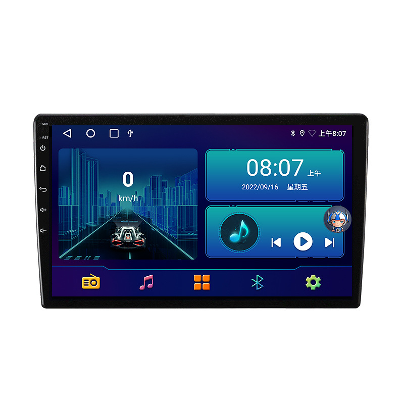 Cross-border car navigation universal model changeable machine 9-inch Android large screen 2 32GB central control reversing image