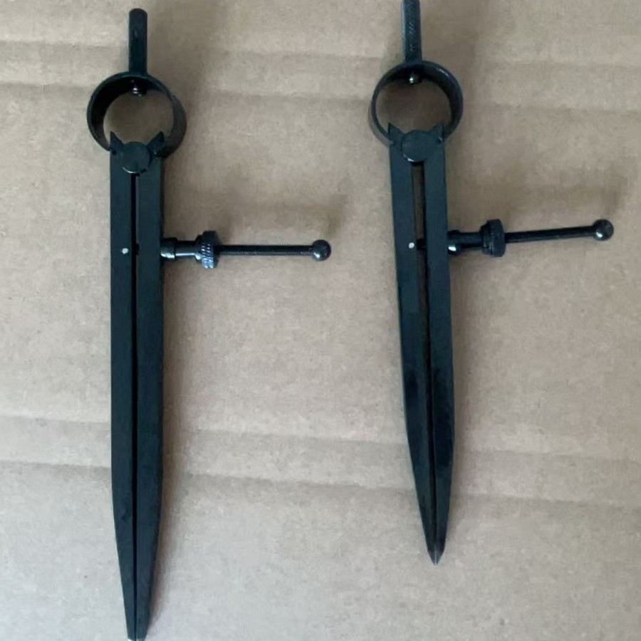 Leather Creaser 125mm Compass 5" Machine Cutting Arc Dividing Gauge Carbon Steel Blackened 6inch Spring Type Dividing Gauge