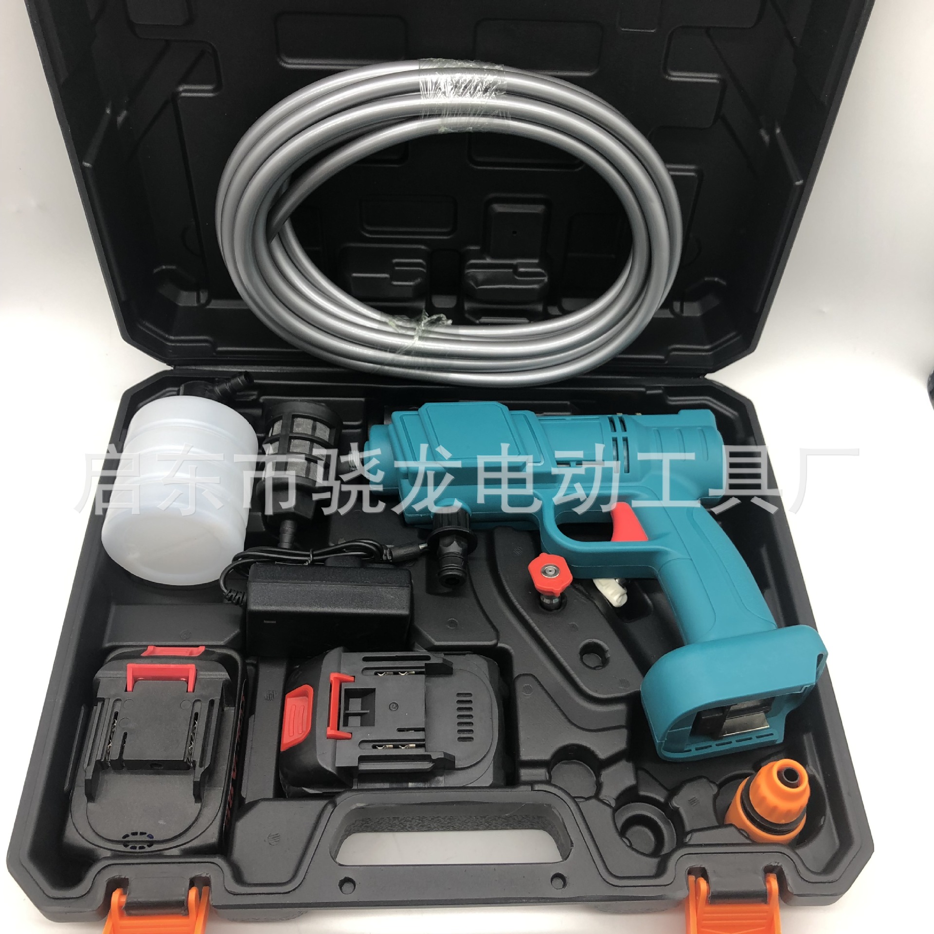 Wireless car washer high pressure water gun household water pump portable rechargeable lithium battery cleaning agent car washer car brush