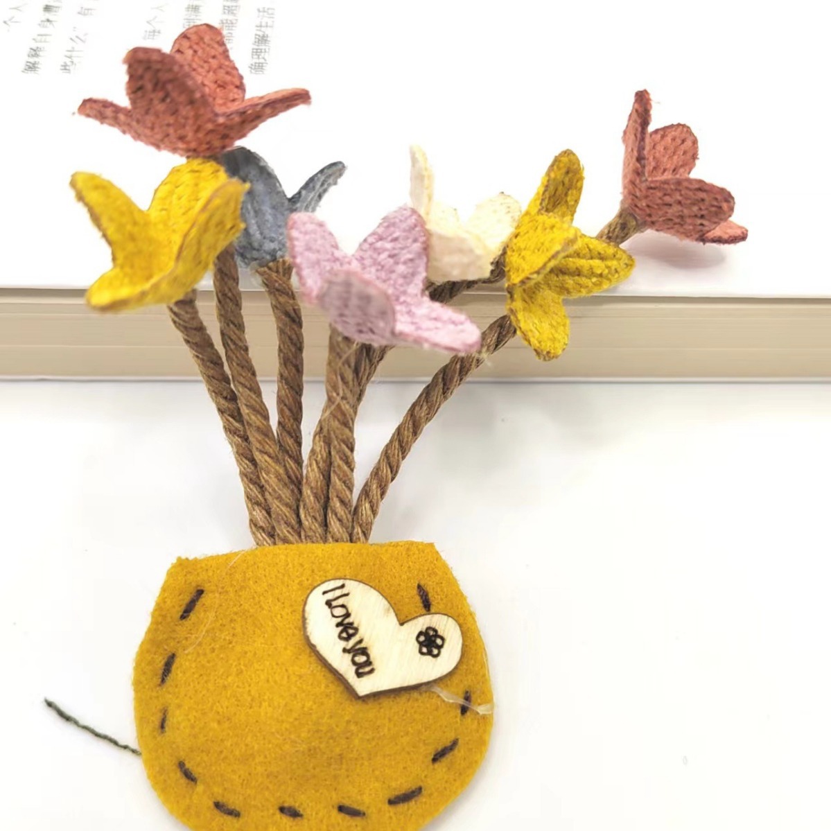 Original Copyright Pastoral DIY Flower Pot Fabric Flower Pot DIY Handmade Personality Creative Jewelry Accessories Clothes Bag