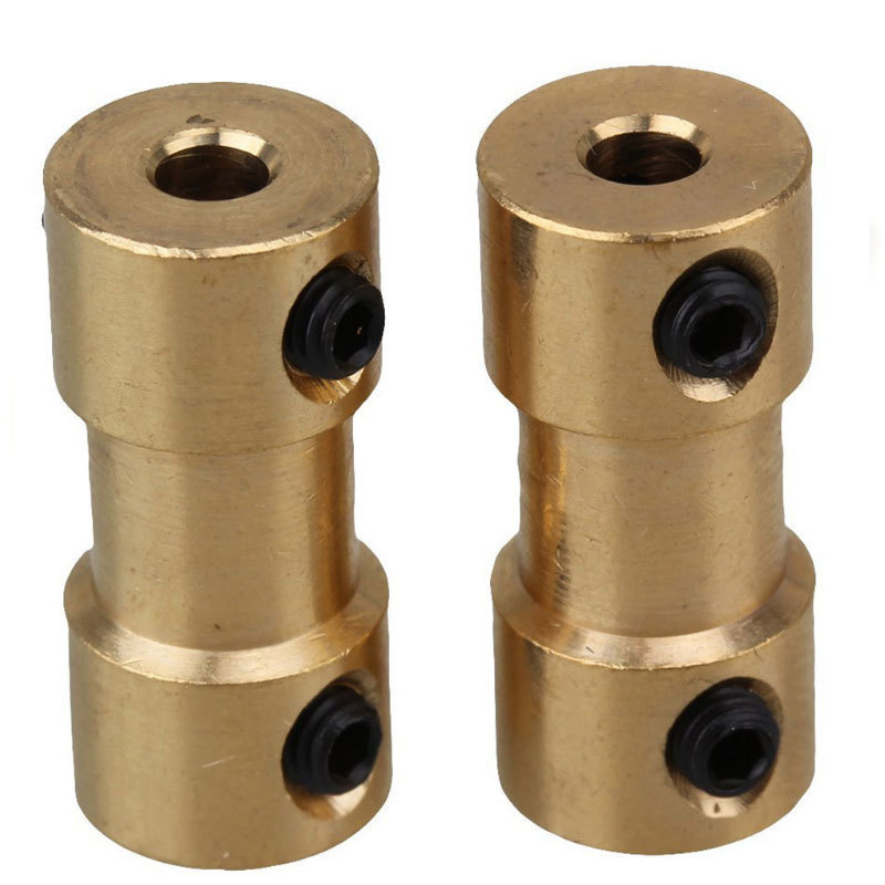 Brass Coupling Connecting Shaft Transmission Parts Motor Motor Coupling Extension Connector Model Aircraft Car Model